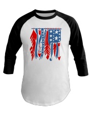 Independence Day Native Flag Baseball Tee tile
