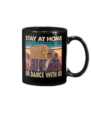 Retro Stay at home or dance with us Mug tile