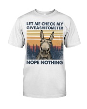Let Me Check My Giveashitometer Nope Nothing Premium Fit Mens Tee tile