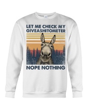 Let Me Check My Giveashitometer Nope Nothing Crewneck Sweatshirt tile
