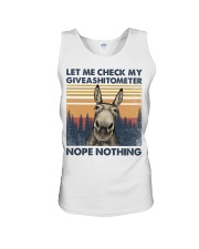 Let Me Check My Giveashitometer Nope Nothing Unisex Tank tile
