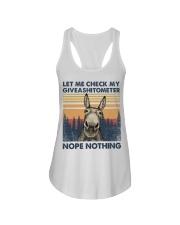 Let Me Check My Giveashitometer Nope Nothing Ladies Flowy Tank tile