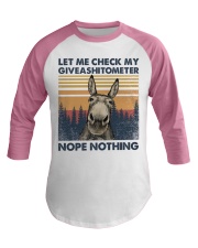 Let Me Check My Giveashitometer Nope Nothing Baseball Tee tile