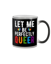 Let Me Be Perfectly Queer Funny LGBT Pride Gift Color Changing Mug tile
