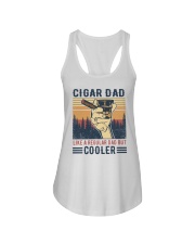 Cigar Dad Like A Regular Dad But Cooler Ladies Flowy Tank tile