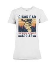 Cigar Dad Like A Regular Dad But Cooler Premium Fit Ladies Tee tile