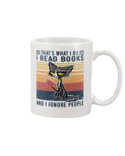 I Read Books and I Ignore People Mug tile