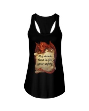 My alone time is for your safety Ladies Flowy Tank tile