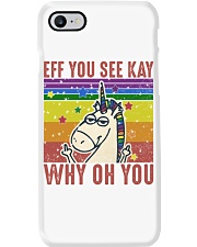 LGBTQ Unicorn Eff You See Kay Why Oh You Phone Case tile