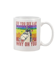 LGBTQ Unicorn Eff You See Kay Why Oh You Mug tile