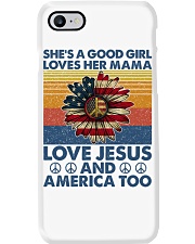 She's a good girl Loves her mama Love Jesus Phone Case tile
