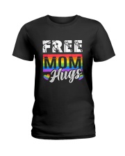Mom Hugs LGBT Pride Gift Mama Mother Mom Ladies T-Shirt tile