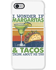 Margaritas and Tacos think about me too Phone Case tile