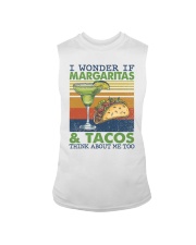 Margaritas and Tacos think about me too Sleeveless Tee tile