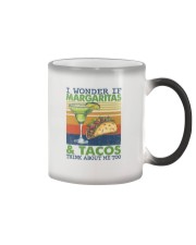 Margaritas and Tacos think about me too Color Changing Mug tile