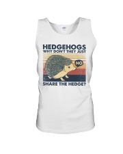 Hedgehogs why don't they just share the hedge Unisex Tank tile