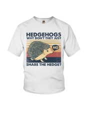 Hedgehogs why don't they just share the hedge Youth T-Shirt tile
