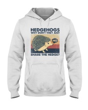 Hedgehogs why don't they just share the hedge Hooded Sweatshirt tile