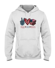 Peace Love Books Hooded Sweatshirt tile