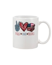 Peace Love Books Mug tile
