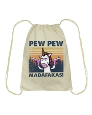 Unicorn Pew Pew Madafakas Drawstring Bag tile