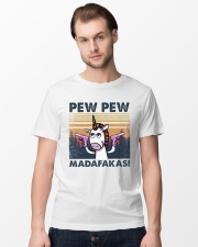 Unicorn Pew Pew Madafakas Classic T-Shirt lifestyle-mens-crewneck-front-15