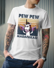 Unicorn Pew Pew Madafakas Classic T-Shirt lifestyle-mens-crewneck-front-6
