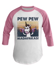Unicorn Pew Pew Madafakas Baseball Tee tile