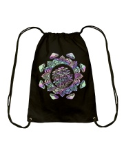 Mushroom Hologram Mandala Drawstring Bag tile