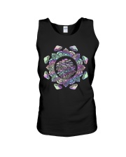 Mushroom Hologram Mandala Unisex Tank tile