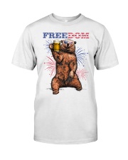 Bear Freedom Independence Day 4th of July Classic T-Shirt front