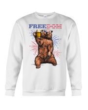 Bear Freedom Independence Day 4th of July Crewneck Sweatshirt tile