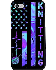 American hologram flag knitting Phone Case tile
