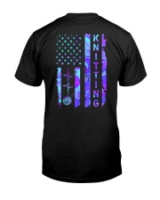 American hologram flag knitting Classic T-Shirt back