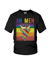 LGBTQ Pride Jesus Ah Men Youth T-Shirt tile