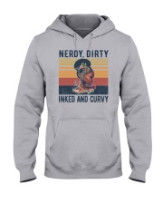 Nerdy Dirty Inked and Curvy Hooded Sweatshirt front