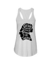 Girls should never be afraid to be smart Ladies Flowy Tank tile