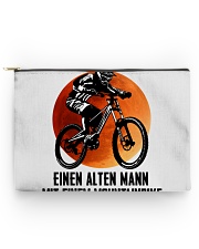 Never underestimate an old man w a mountain bike Accessory Pouch tile