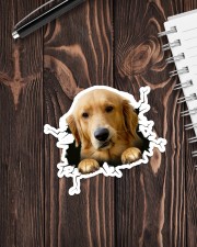 Funny dog breaking glass Sticker - Single (Vertical) aos-sticker-single-vertical-lifestyle-front-05