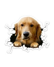 Funny dog breaking glass Sticker - Single (Vertical) front