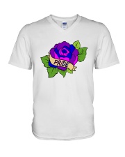 LGBT Rose V-Neck T-Shirt tile