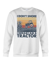 Retro I Don't Snore I Dream I'm A Tractor Crewneck Sweatshirt tile