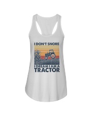 Retro I Don't Snore I Dream I'm A Tractor Ladies Flowy Tank tile