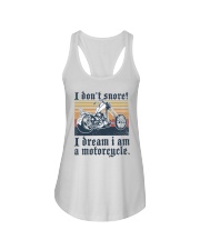 I Don't Snored Chopper Ladies Flowy Tank tile