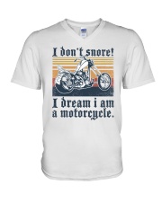 I Don't Snored Chopper V-Neck T-Shirt tile