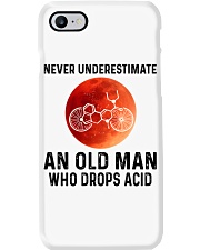 Never underestimate old man drop acid Phone Case tile