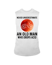 Never underestimate old man drop acid Sleeveless Tee tile