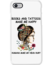 Books And Tattoos Make Me Happy Phone Case tile