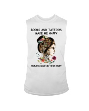 Books And Tattoos Make Me Happy Sleeveless Tee tile