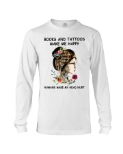 Books And Tattoos Make Me Happy Long Sleeve Tee tile